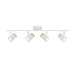 D'Lite Spot Beitem Metall Matt Weiß FSC Holz | Geeignet Für 4x GU10