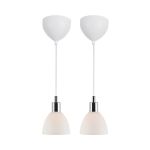 Nordlux Ray 2-Kit Pendelleuchte Glas Chrome | Geeignet für 2x E14
