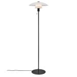 Nordluxna Stehlampe Glas und Metall Schwarz | Geeignet für E27