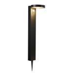 Nordlux Solar Gartenbeleuchtung Rica Rund Rostfreier Stahl Schwarz 4.5W 400lm - 830  | Bewegungs- und Lichtsensor