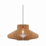 Nordlux Manago Pendelleuchte Holz Braun | Geeignet für 1x E27