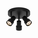 Nordlux Boston Deckenleuchte 3-rondel Metall Schwarz | Geeignet für 3x GU10