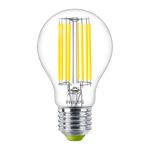 Philips MASTER LED Glühbirne Ultra Efficient E27 Birne Klar 4W 840lm - 840 Kaltweiß | Ersatz für 60W