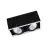 Ledvance LED-Spot Quadrat Multi schwenkbar Schwarz-Weiß 2x30W 5400lm 38D - 830  | Ausschnitt 320x160mm