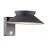 Nordlux Solar Wandleuchte Justina Metall Anthrazit 400lm - 830  | IP44 - Bewegungs- und Lichtsensor