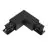 3 phase corner connector 90D V earth intern - Schwarz