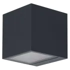 Ledvance Smart+ WiFi Wandleuchte Brick außen 14W 550lm - 830 | RGBW | Dunkelgrau Rostfreier Stahl  