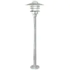 Nordlux Agger LED Sockellampe Metall Brushed Aluminium | Geeignet für 1x E27 