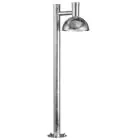 Nordlux Arki LED Sockellampe Metall Brushed Aluminium | Geeignet für 1x E27 
