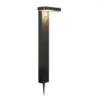 Nordlux Solar Gartenbeleuchtung Rica Quadrat Rostfreier Stahl Schwarz 4.5W 380lm - 830  |Bewegungs- und Lichtsensor
