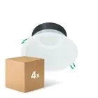 Mehrfachpackung 4x Philips LED Deckenstrahler Coreline DN142B Aluminium Weiß 19.2W 2300lm 60D - 840  | Ausschnitt 200mm - IP20 - Weiß Reflektor