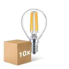 Mehrfachpackung 10x Philips Corepro LED Lustre E14 Kugel Fadenlampe Klar 6.5W 806lm - 827  | Ersatz Für 60W