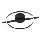 Eglo Deckenleuchte Amandolo Stahl Schwarz 17W 1900lm - 827-865 Abstimmbares Weiß + RGB | Dimmbar