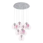 Eglo Pendelleuchte Ariscani 2 Stahl Chrome | Geeignet für 10x E27