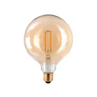 Pro LED E27 Globe Fadenlampe Messing 125mm 8W 710lm - 822 | Dimmbar - Ersatz für 60W