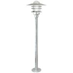 Nordlux Agger LED Lampadaire extérieur Métal Brushed Aluminium | Convient pour 1x E27 