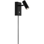 Nordlux applique murale Omari 3.2W 827 320lm 41D Noir – Métal