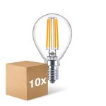Lot 10x Philips Corepro LED Lustre E14 Boule Filament Claire 6.5W 806lm - 827  | Remplacement 60W