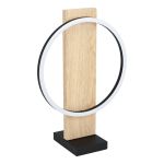 Eglo Lampe De Table Boyal Bois Noir, Brun 12W 1700lm - 830 Blanc Chaud