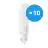 Lot 10x Philips Corepro PL-C LED 6.5W 650lm - 840  | Remplacement 18W