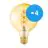 Lot 4x Osram Vintage 1906 LED E27 Globe Filament Dorée 125mm 5W 250lm - 820  | Remplacement 25W
