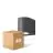 Lot 4x D'Lite Applique Murale Vossem Aluminium Noir | Convient pour 1x GU10