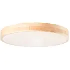 Brilliantline Plafonnier Métal Bois Plastique Bois Blanc 34W 3800lm - 830-865 CCT | 500mm - Télécommande Dimmable