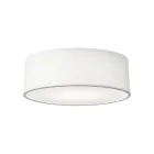 D'Lite Lunelle Plafonnier 30cm Textile Blanc | Convient pour 1x E27 