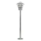 Nordlux Blokhus Lampe sur pied Échantillon et Verre Gris | IP54 - Convient pour E27