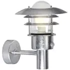 Nordlux Lønstrup 22 Applique Murale Échantillon et Verre Gris | 220mm - IP44 - Convient pour E27 - Détecteur de Mouvement et de Lumière