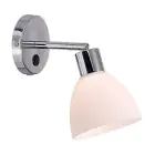 Nordlux Ray Applique Murale Métal et Verre Cromo | Convient pour E14