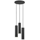 Nordlux Tilo Suspension Luminaire Métal Noir | Convient pour 3x GU10