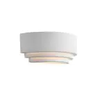 Nordlux Lancio Applique Murale Plâtre et Métal Blanc | Convient pour E14