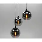 Eglo Suspension Luminaire Ariscani Échantillon Noir | Convient pour 3x E27