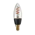 Eglo Connect.Z Smart LED Bougie E14 Filament Smokey 4W 150lm - 820 Blanc Très Chaud | Dimmable - Remplacement 15W
