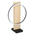 Eglo Lampe De Table Boyal Bois Noir, Brun 12W 1700lm - 830 Blanc Chaud