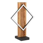 Eglo Lampe De Table Boyal Bois Noir, Rouille 13W 1750lm - 830 Blanc Chaud