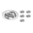 Lot 6x Encastré Spot Vision MR16 inclinable Aluminium | Diamètre 69mm - GU10 Culot
