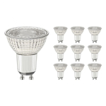 Lot 10x Spot LED GU10 PAR16 4W 345lm 60D - 930 | Meilleur rendu de couleur - Dimmable - Remplacement 50W