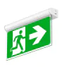 LED Panneau de sortie de secours 1W 20lm - 860 | Emergeny 3H - Autotest - incl. 4 directions